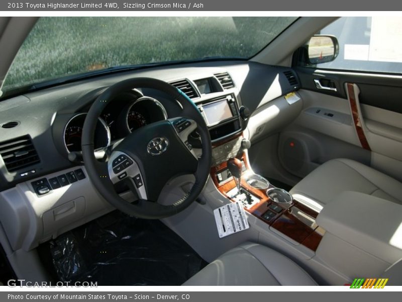 Sizzling Crimson Mica / Ash 2013 Toyota Highlander Limited 4WD