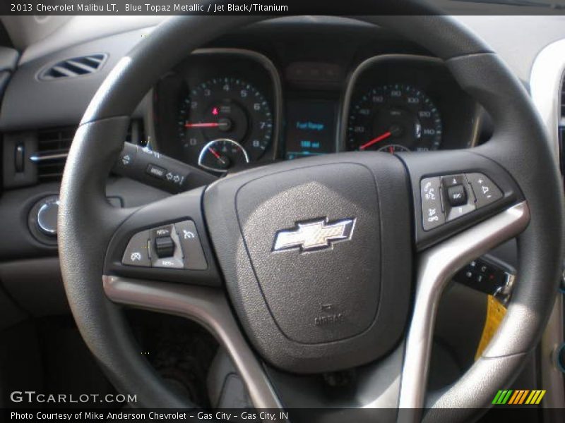 Blue Topaz Metallic / Jet Black/Titanium 2013 Chevrolet Malibu LT
