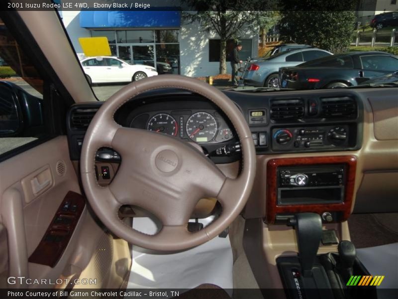 Ebony Black / Beige 2001 Isuzu Rodeo LSE 4WD