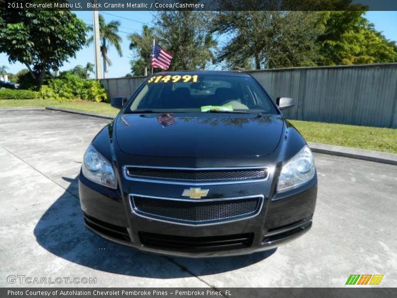 Black Granite Metallic / Cocoa/Cashmere 2011 Chevrolet Malibu LS