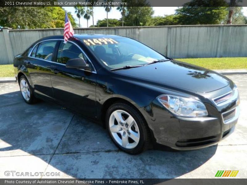 Black Granite Metallic / Cocoa/Cashmere 2011 Chevrolet Malibu LS