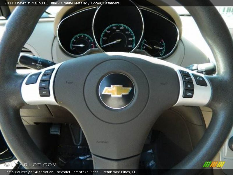 Black Granite Metallic / Cocoa/Cashmere 2011 Chevrolet Malibu LS
