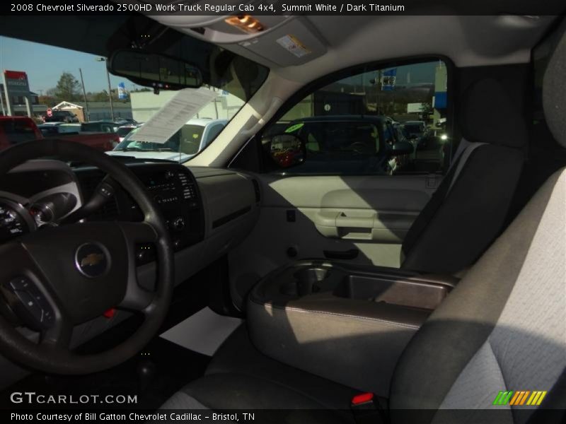 Summit White / Dark Titanium 2008 Chevrolet Silverado 2500HD Work Truck Regular Cab 4x4