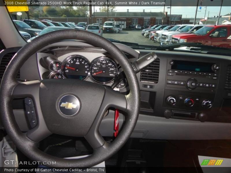 Summit White / Dark Titanium 2008 Chevrolet Silverado 2500HD Work Truck Regular Cab 4x4