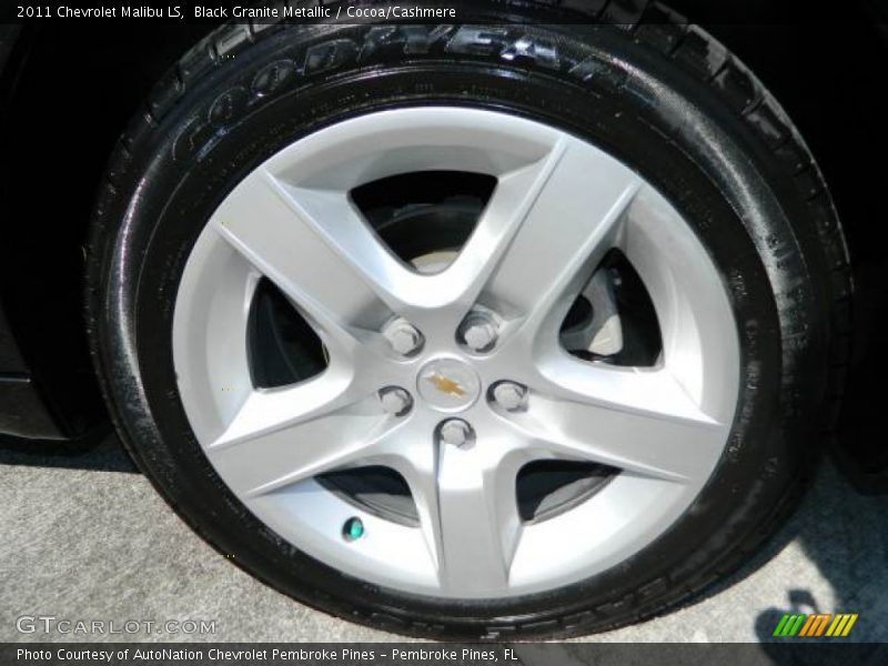 Black Granite Metallic / Cocoa/Cashmere 2011 Chevrolet Malibu LS