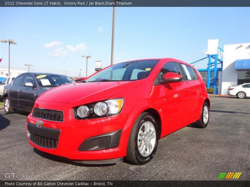 Victory Red / Jet Black/Dark Titanium 2012 Chevrolet Sonic LT Hatch