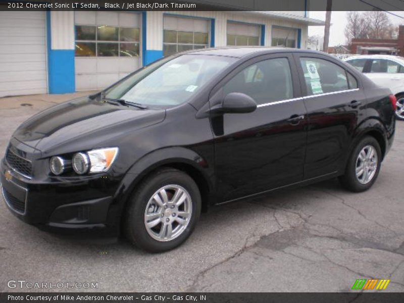 Black / Jet Black/Dark Titanium 2012 Chevrolet Sonic LT Sedan