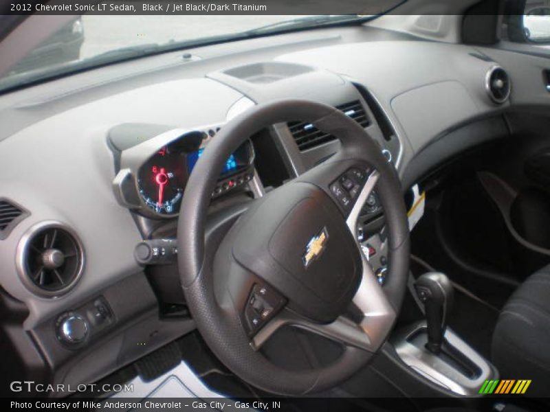 Black / Jet Black/Dark Titanium 2012 Chevrolet Sonic LT Sedan