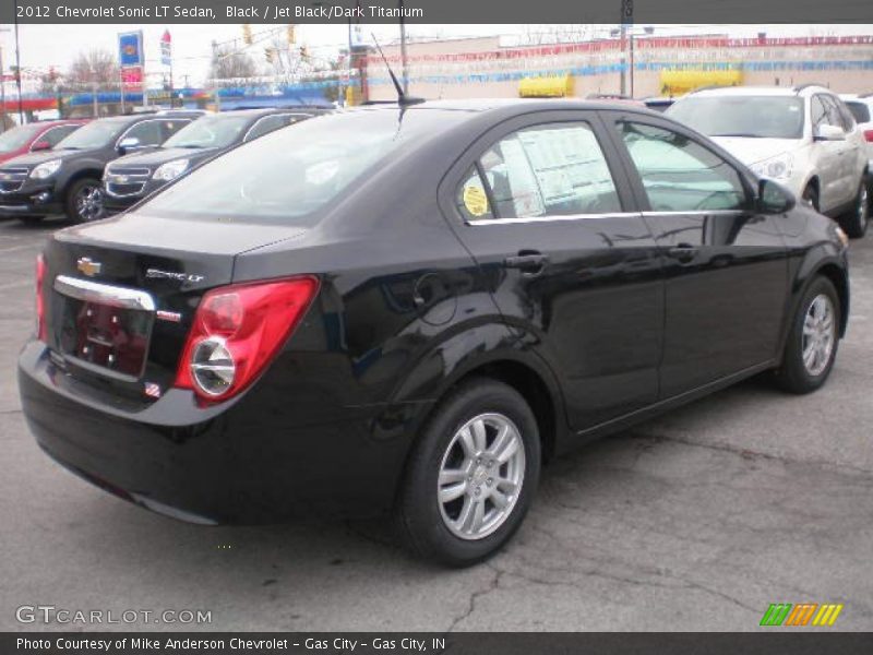 Black / Jet Black/Dark Titanium 2012 Chevrolet Sonic LT Sedan