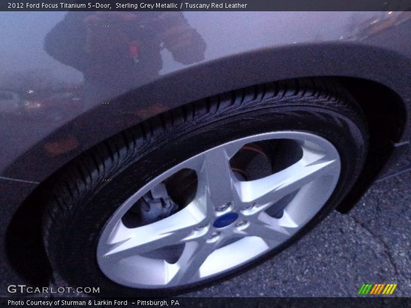 Sterling Grey Metallic / Tuscany Red Leather 2012 Ford Focus Titanium 5-Door