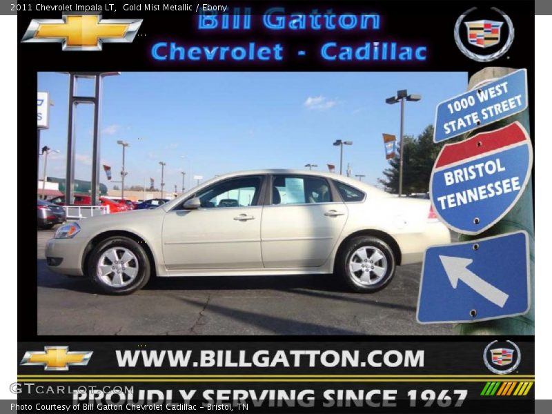 Gold Mist Metallic / Ebony 2011 Chevrolet Impala LT