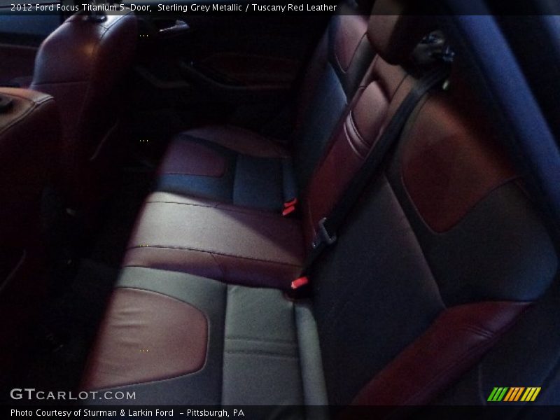 Sterling Grey Metallic / Tuscany Red Leather 2012 Ford Focus Titanium 5-Door
