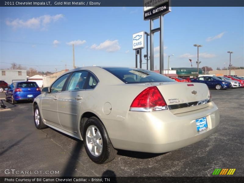 Gold Mist Metallic / Ebony 2011 Chevrolet Impala LT