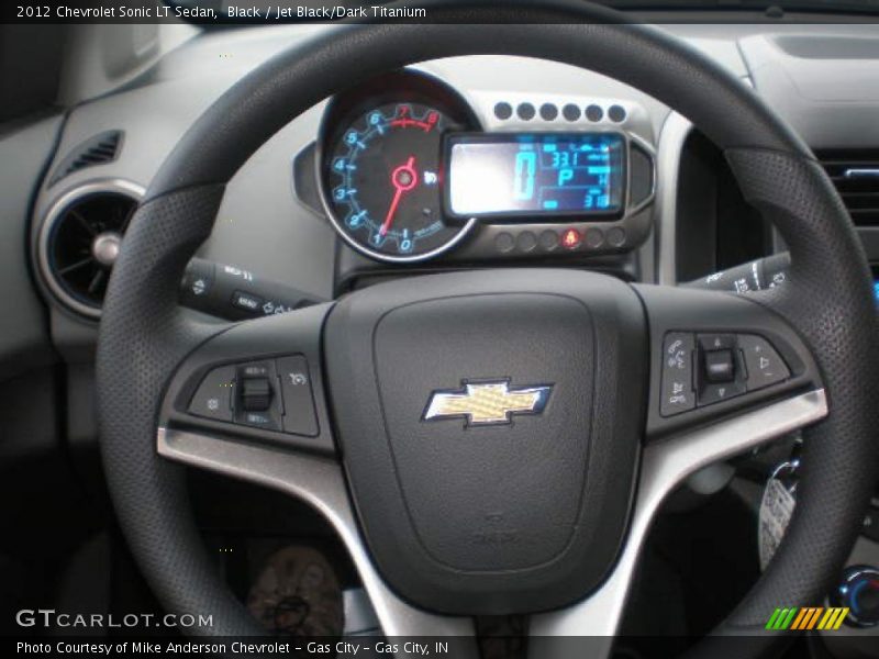 Black / Jet Black/Dark Titanium 2012 Chevrolet Sonic LT Sedan