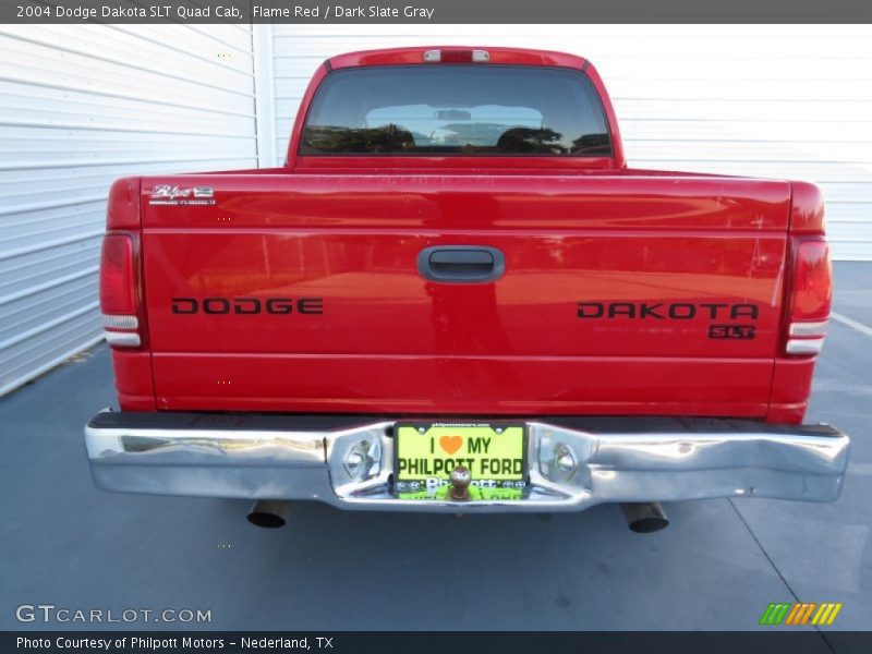Flame Red / Dark Slate Gray 2004 Dodge Dakota SLT Quad Cab
