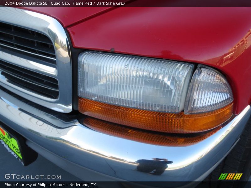 Flame Red / Dark Slate Gray 2004 Dodge Dakota SLT Quad Cab