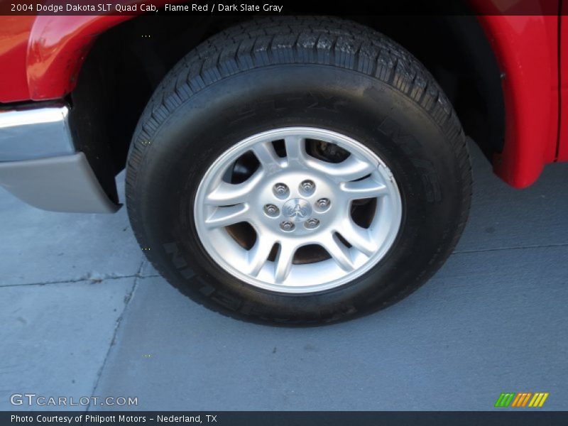 Flame Red / Dark Slate Gray 2004 Dodge Dakota SLT Quad Cab