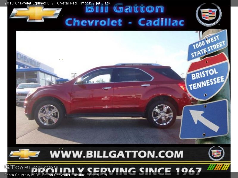 Crystal Red Tintcoat / Jet Black 2013 Chevrolet Equinox LTZ