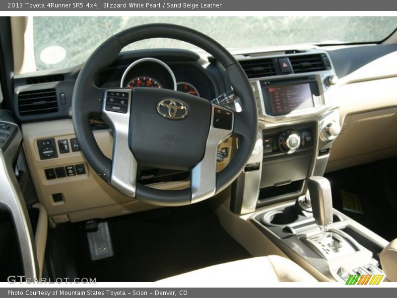 Blizzard White Pearl / Sand Beige Leather 2013 Toyota 4Runner SR5 4x4