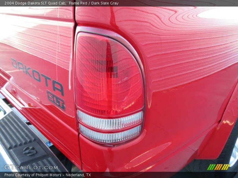 Flame Red / Dark Slate Gray 2004 Dodge Dakota SLT Quad Cab