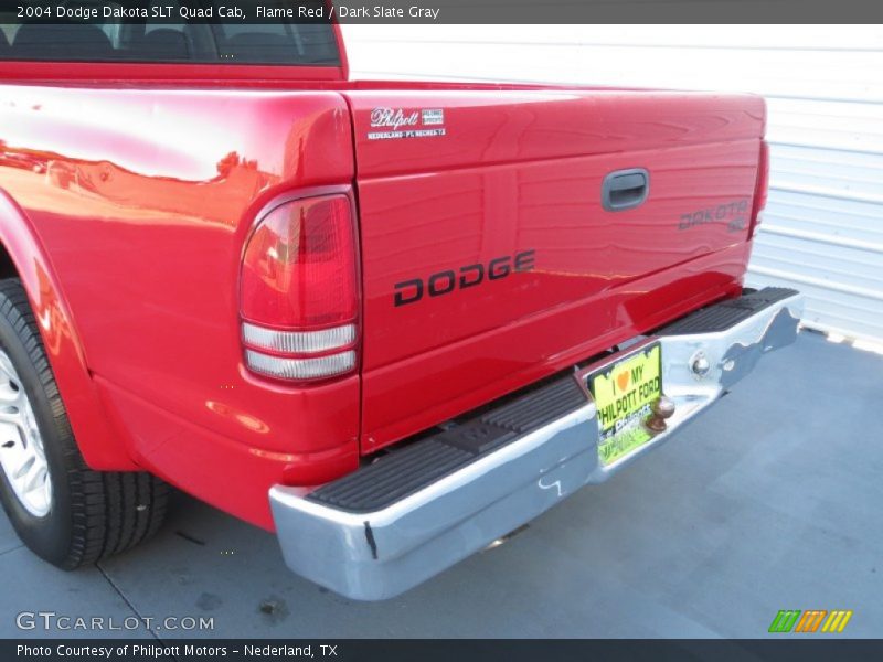 Flame Red / Dark Slate Gray 2004 Dodge Dakota SLT Quad Cab