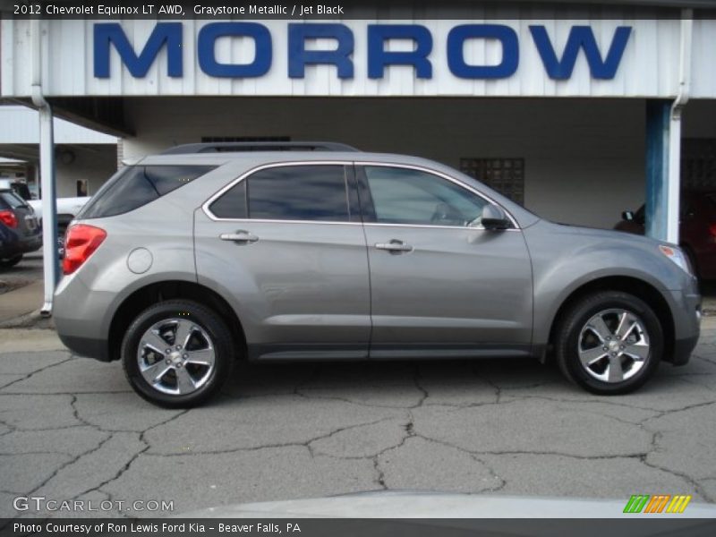 Graystone Metallic / Jet Black 2012 Chevrolet Equinox LT AWD