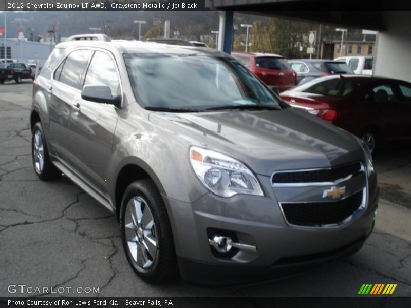 Graystone Metallic / Jet Black 2012 Chevrolet Equinox LT AWD