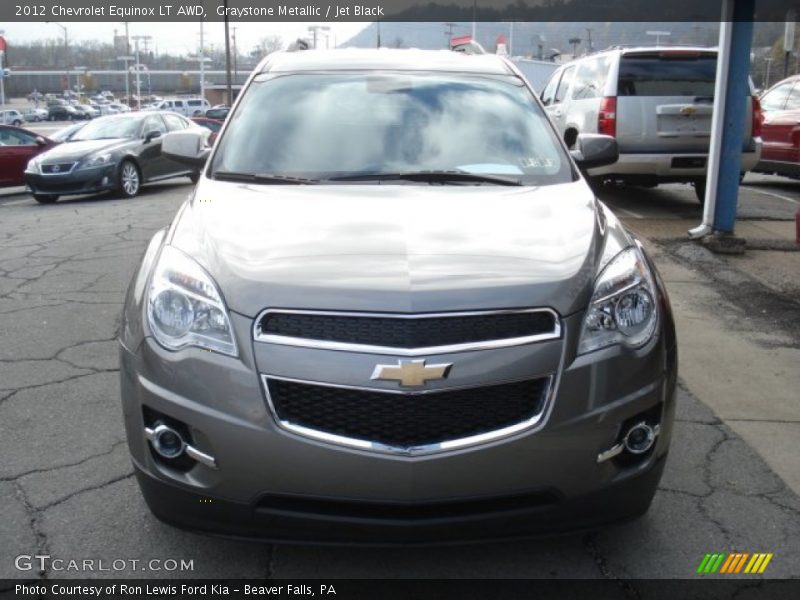 Graystone Metallic / Jet Black 2012 Chevrolet Equinox LT AWD