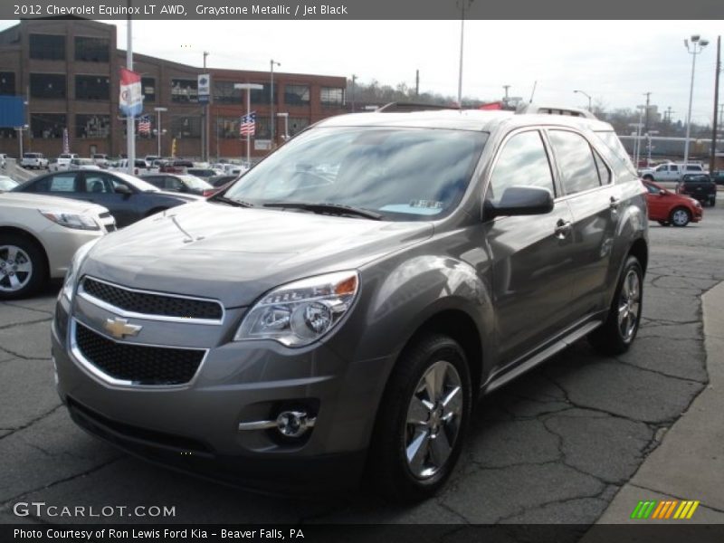 Graystone Metallic / Jet Black 2012 Chevrolet Equinox LT AWD
