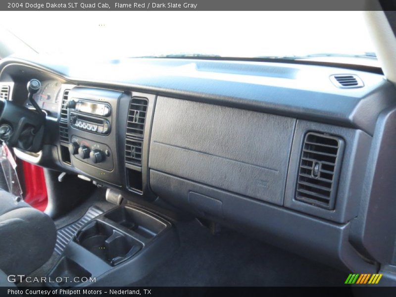 Flame Red / Dark Slate Gray 2004 Dodge Dakota SLT Quad Cab