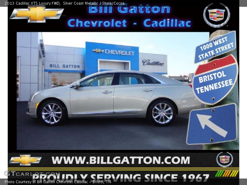 Silver Coast Metallic / Shale/Cocoa 2013 Cadillac XTS Luxury FWD