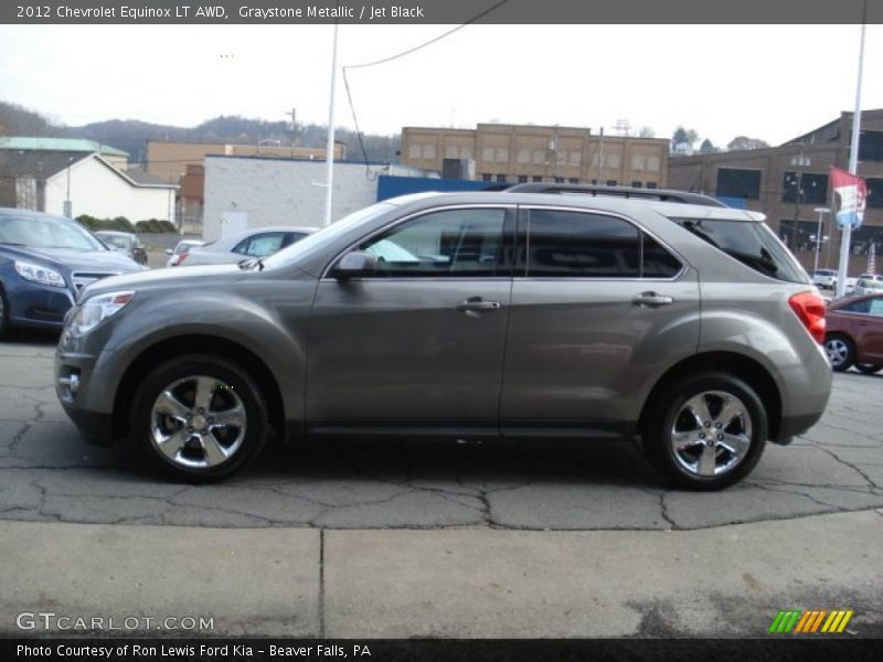Graystone Metallic / Jet Black 2012 Chevrolet Equinox LT AWD