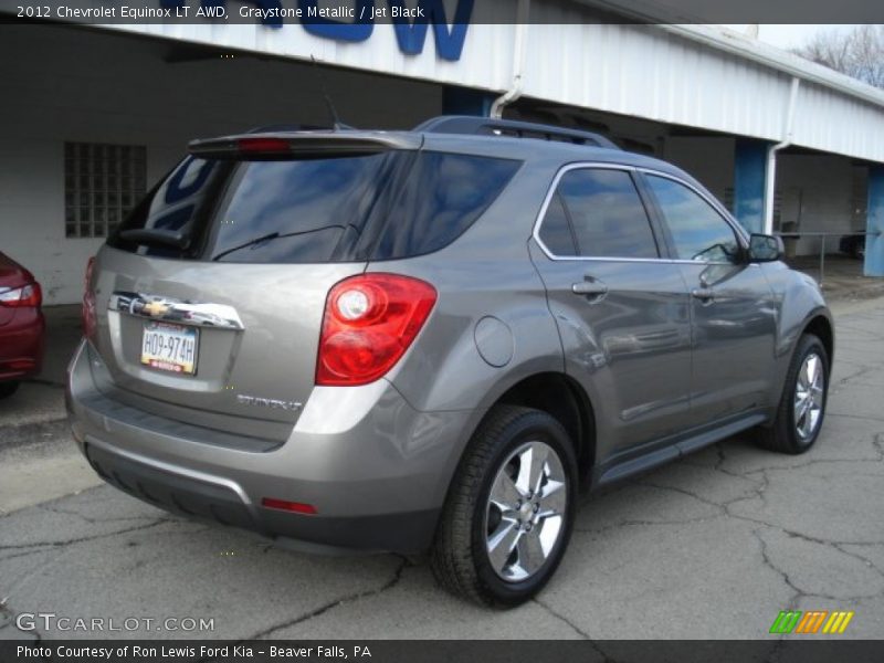 Graystone Metallic / Jet Black 2012 Chevrolet Equinox LT AWD