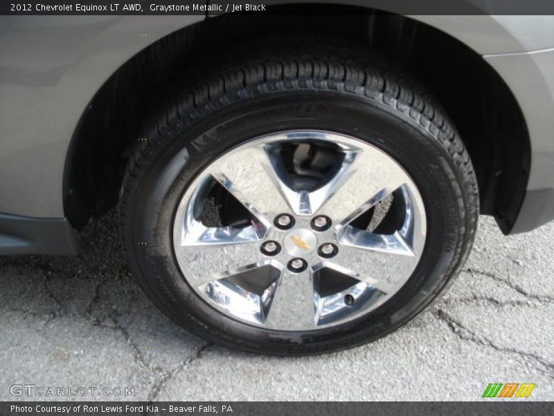Graystone Metallic / Jet Black 2012 Chevrolet Equinox LT AWD