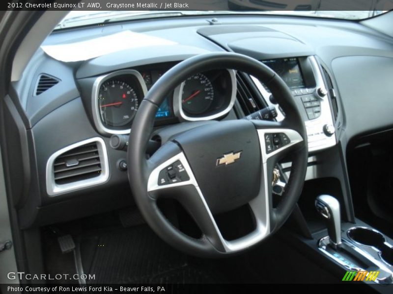 Graystone Metallic / Jet Black 2012 Chevrolet Equinox LT AWD