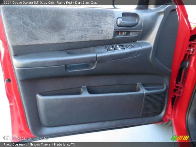 Flame Red / Dark Slate Gray 2004 Dodge Dakota SLT Quad Cab
