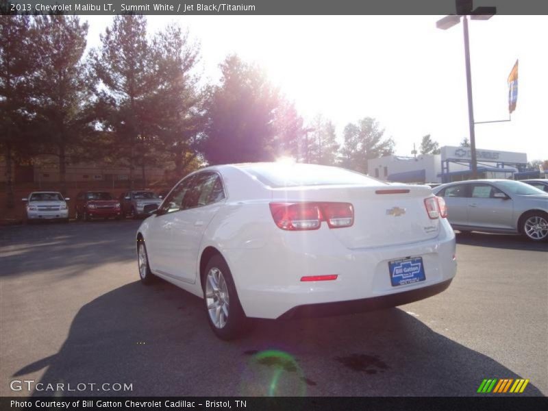 Summit White / Jet Black/Titanium 2013 Chevrolet Malibu LT
