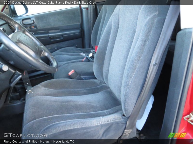 Flame Red / Dark Slate Gray 2004 Dodge Dakota SLT Quad Cab