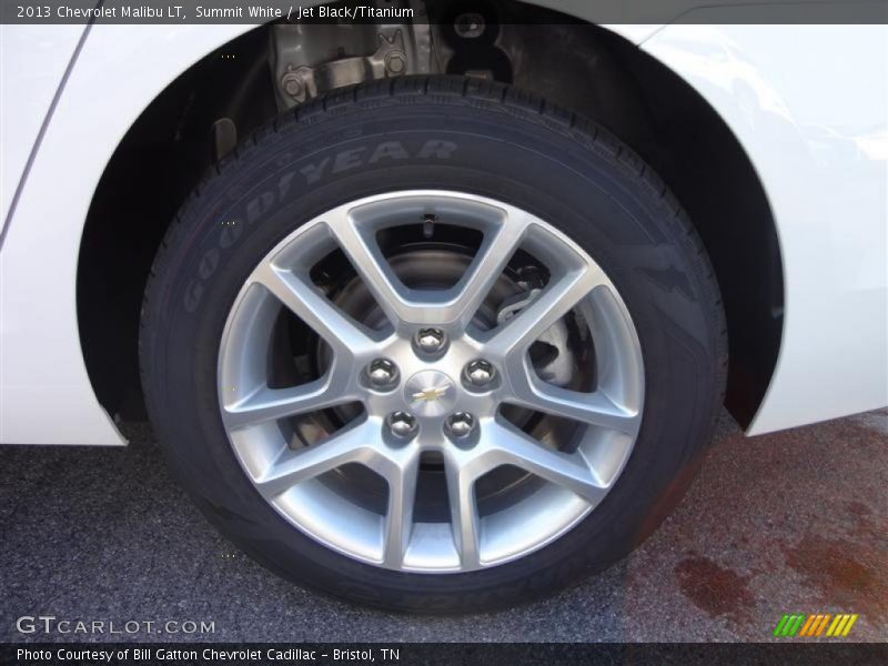 Summit White / Jet Black/Titanium 2013 Chevrolet Malibu LT