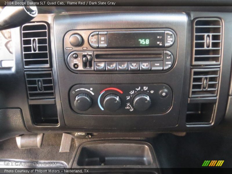 Flame Red / Dark Slate Gray 2004 Dodge Dakota SLT Quad Cab