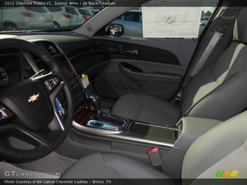 Summit White / Jet Black/Titanium 2013 Chevrolet Malibu LT