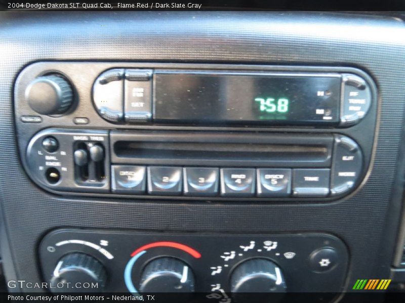 Flame Red / Dark Slate Gray 2004 Dodge Dakota SLT Quad Cab