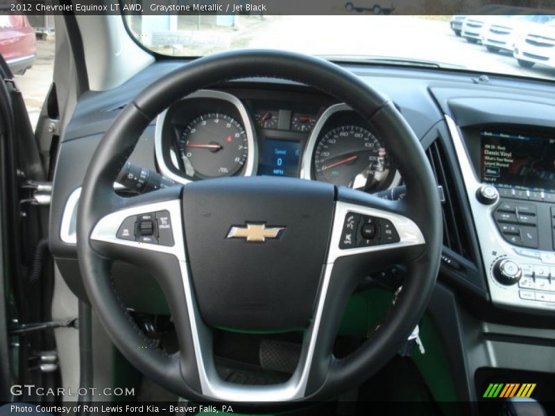 Graystone Metallic / Jet Black 2012 Chevrolet Equinox LT AWD
