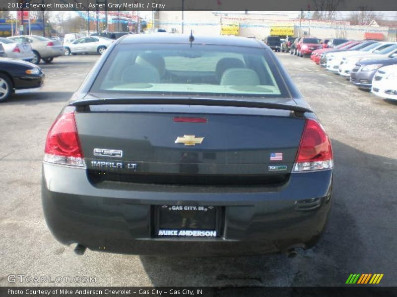 Ashen Gray Metallic / Gray 2012 Chevrolet Impala LT