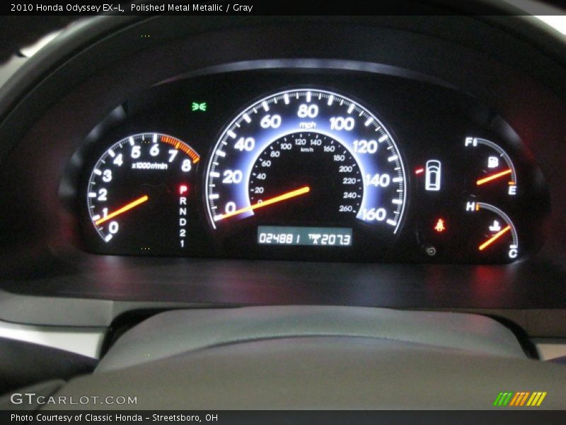 Polished Metal Metallic / Gray 2010 Honda Odyssey EX-L
