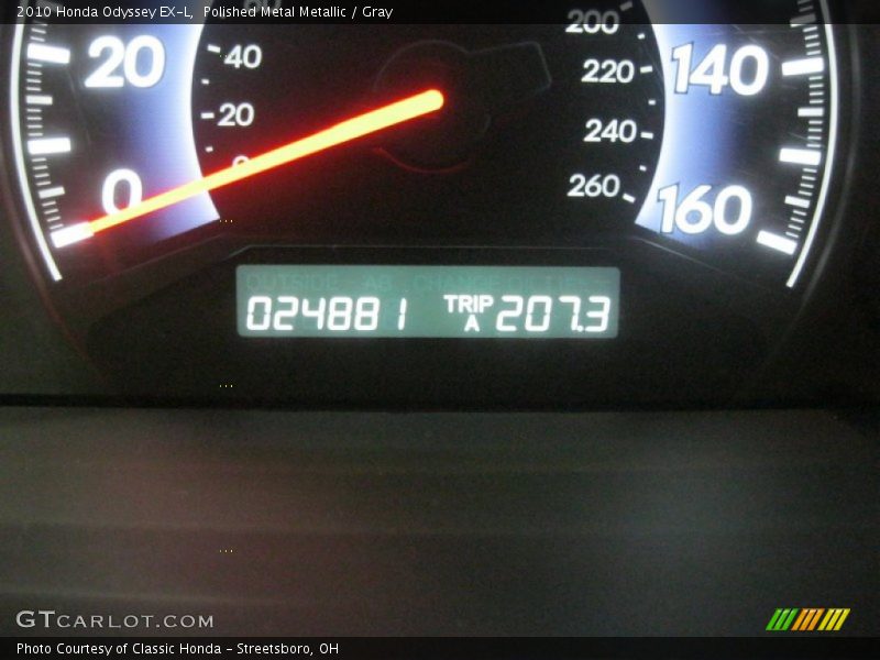 Polished Metal Metallic / Gray 2010 Honda Odyssey EX-L