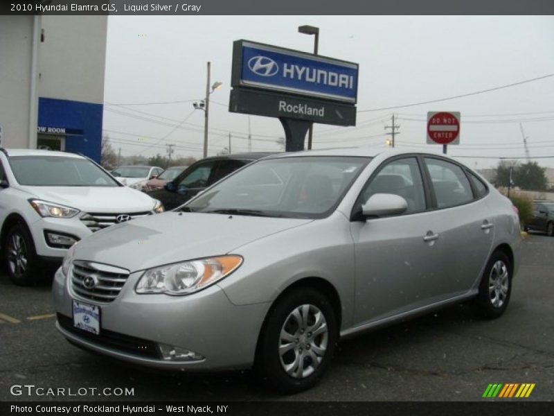 Liquid Silver / Gray 2010 Hyundai Elantra GLS