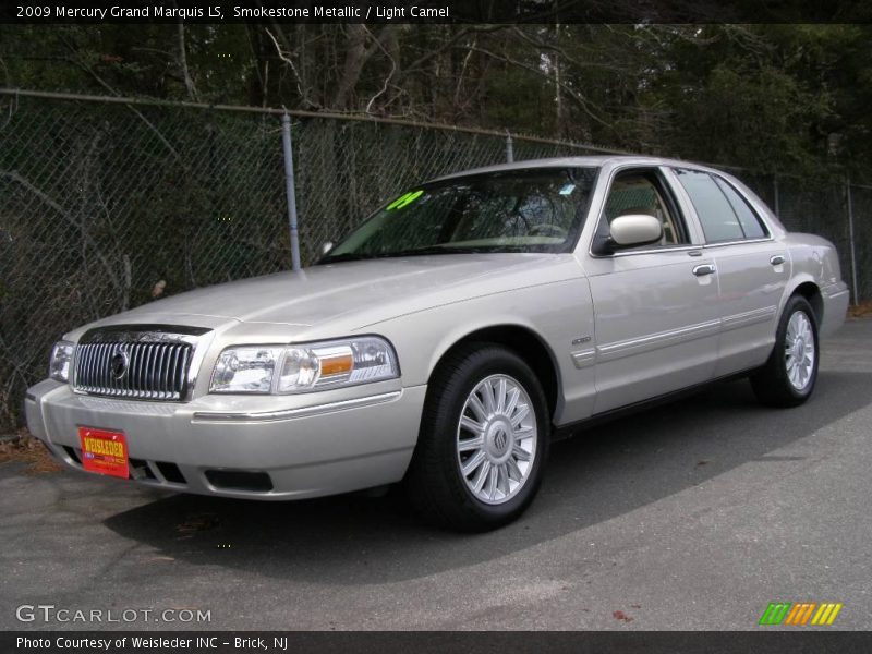 Smokestone Metallic / Light Camel 2009 Mercury Grand Marquis LS