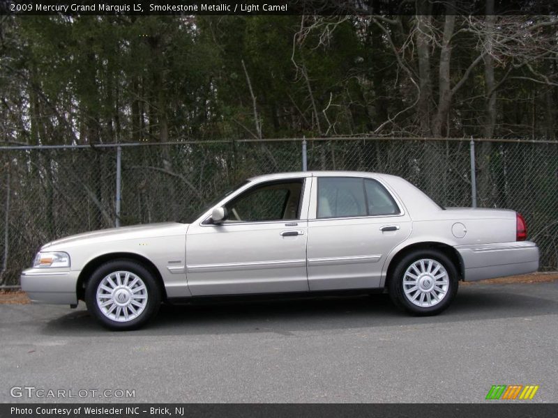Smokestone Metallic / Light Camel 2009 Mercury Grand Marquis LS