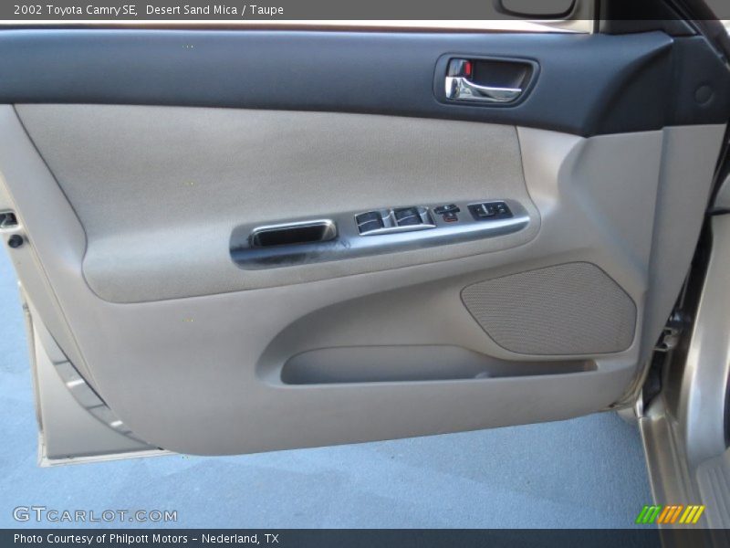 Desert Sand Mica / Taupe 2002 Toyota Camry SE